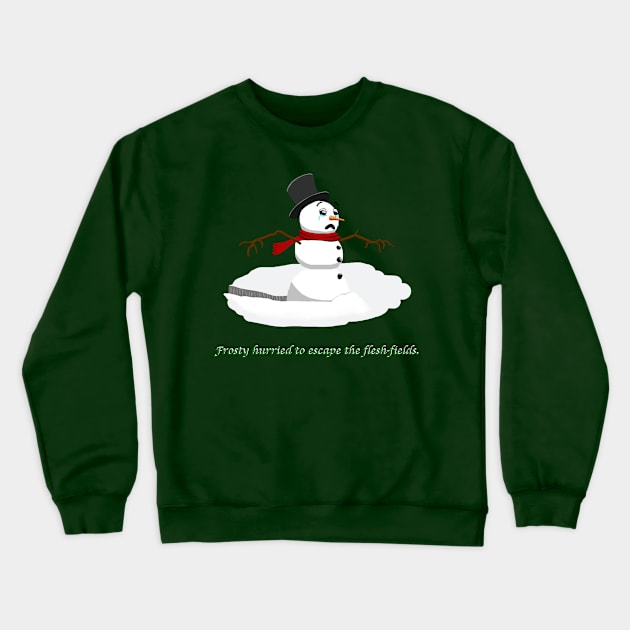 Frosty's First Trek Crewneck Sweatshirt by Danger Dog Design